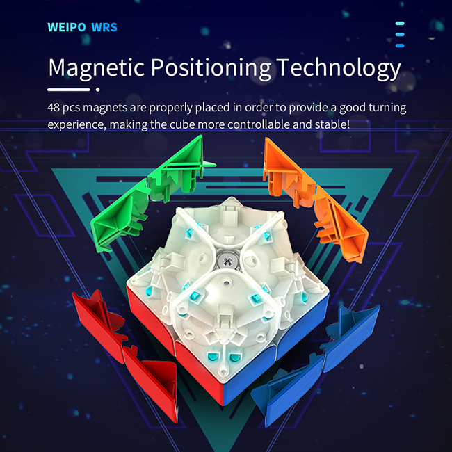 MoYu WeiPo WRS 5-level Magnets Adjustable 2x2x2 Speeed Cube Stickerless